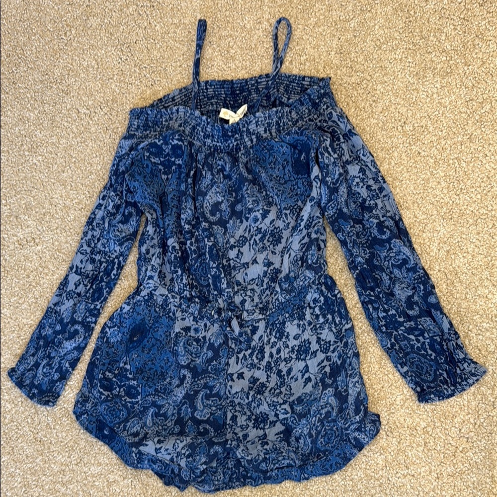 Tucker + Tate Blue Paisley Romper